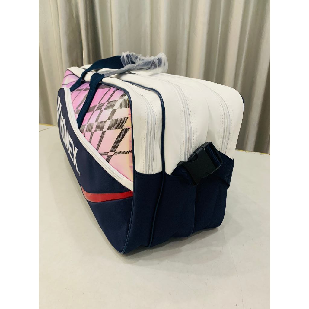 Túi Tennis, Cầu Lông full da 5 Ngăn Cao Cấp chông nước kích thước lớn Yonex 219BT003U có quai đeo vai