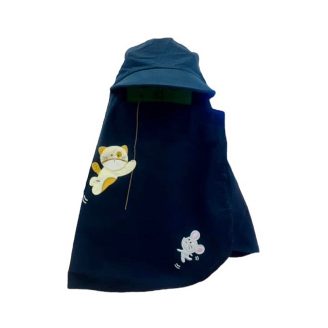 Khẩu trang chống nắng trùm kín đầu cổ vải cotton dày dặn Petshop LMZ-024L