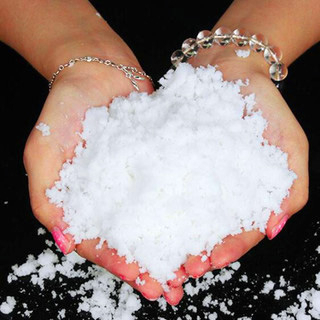 Tuyết nhân tạo gói 1kg -hạt mịn như bột chưa ngâm nước, ngâm nước nở 25 lần- nguyên liệu làm slime mây rẻ bột tạo tuyết