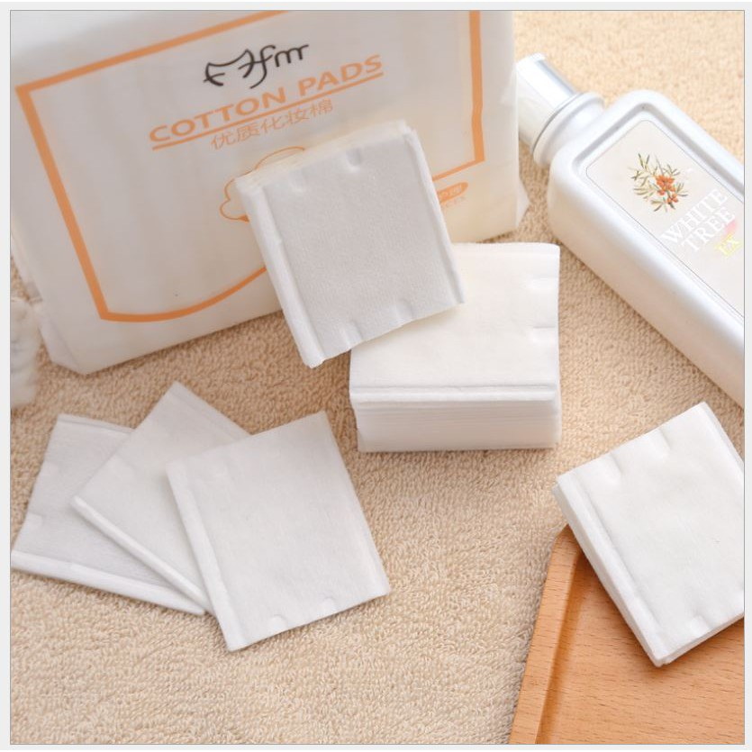 Bông tẩy trang 3 lớp Cotton Pads, Bông tẩy trang mềm mịn không sơ - Túi 222 miếng tại Delphi MP02