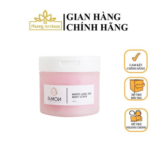 Tẩy tế bào chết body rmon white label dia body scrub hũ 400g - phuonganhouse