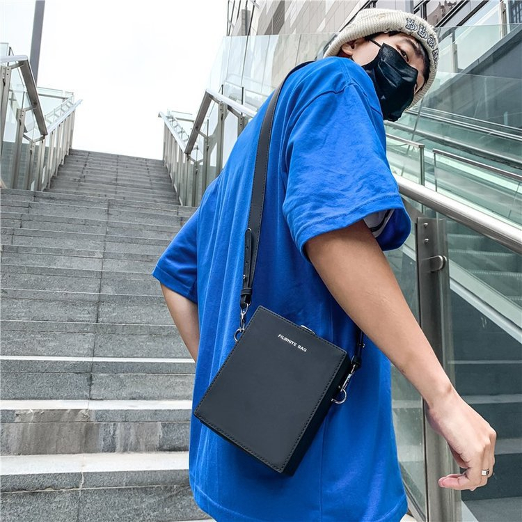 Túi đeo chéo nam, nữ dáng dọc. túi hộp chữ nhật phong cách Hàn Quốc