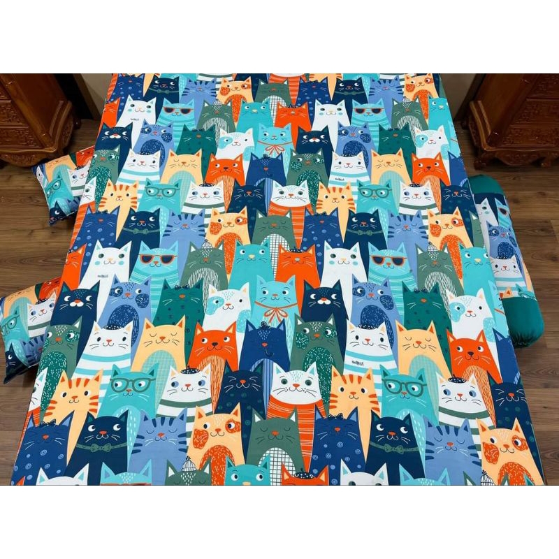 DRAP THUN HÀN QUỐC CHÚ MÈO SIU HOT(4 MÀU)