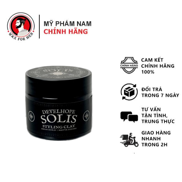 Sáp vuốt tóc nam Develhope Solis chính hãng - Wax for men