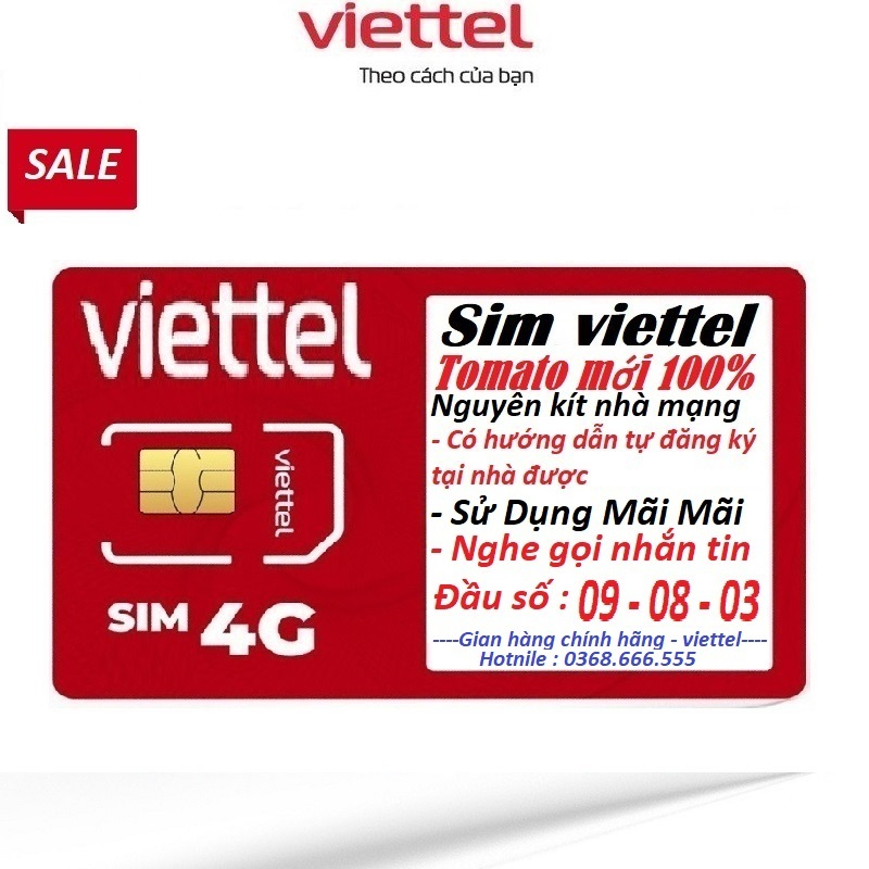 Sim viettel 09 Sim 09 viettel mới nguyên kít đăng ký chính chủ mới dùng được