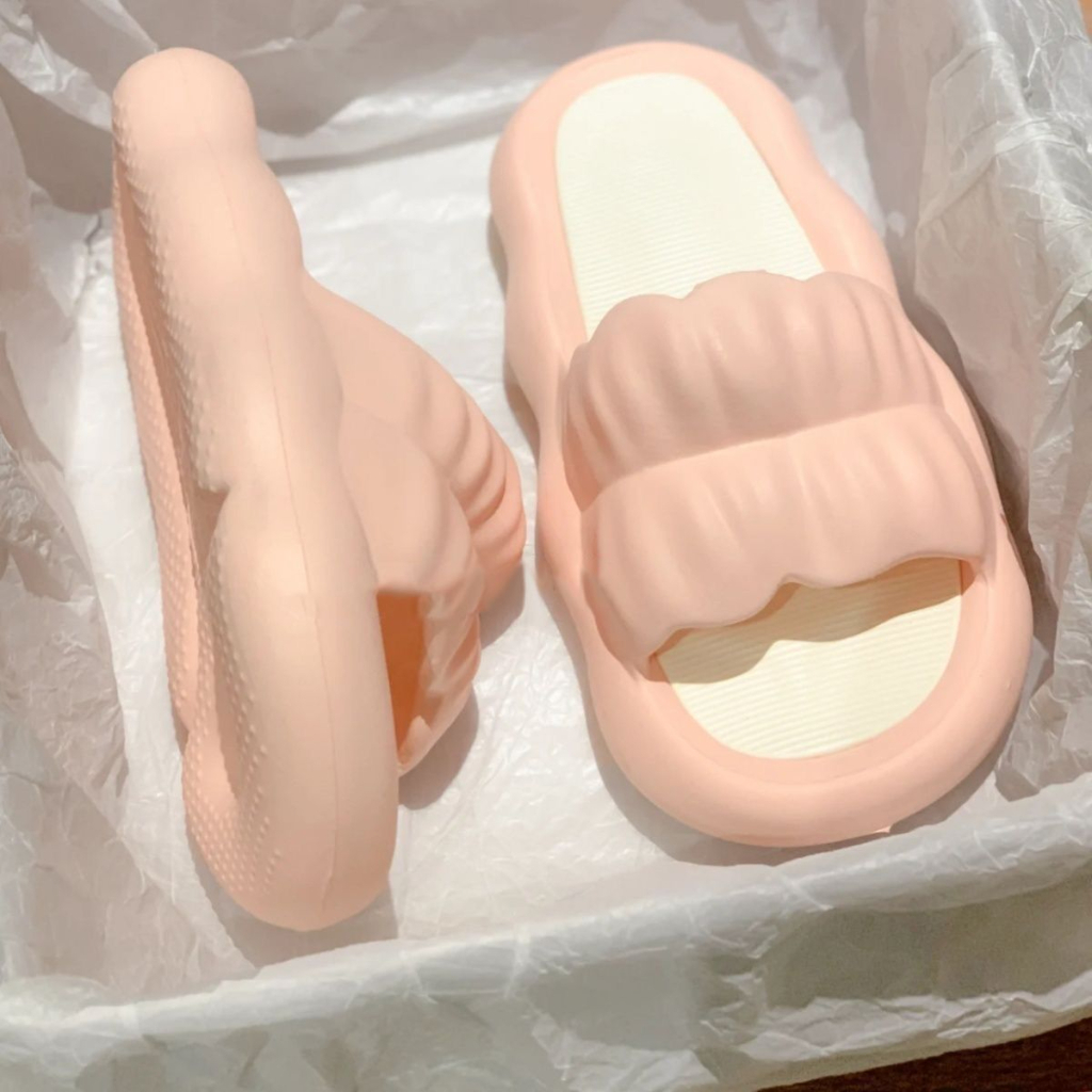 Dép quai ngang nữ đi biển mùa hè Quai Nhún siêu hot nhựa eva cao cấp thời trang phong cách ulzzang Hàn Quốc TH-30