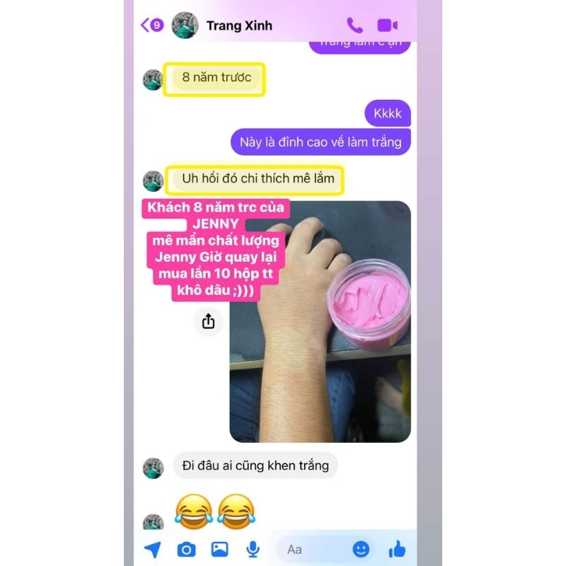 TẮM TRẮNG KHÔ DÂU TÂY JENNY