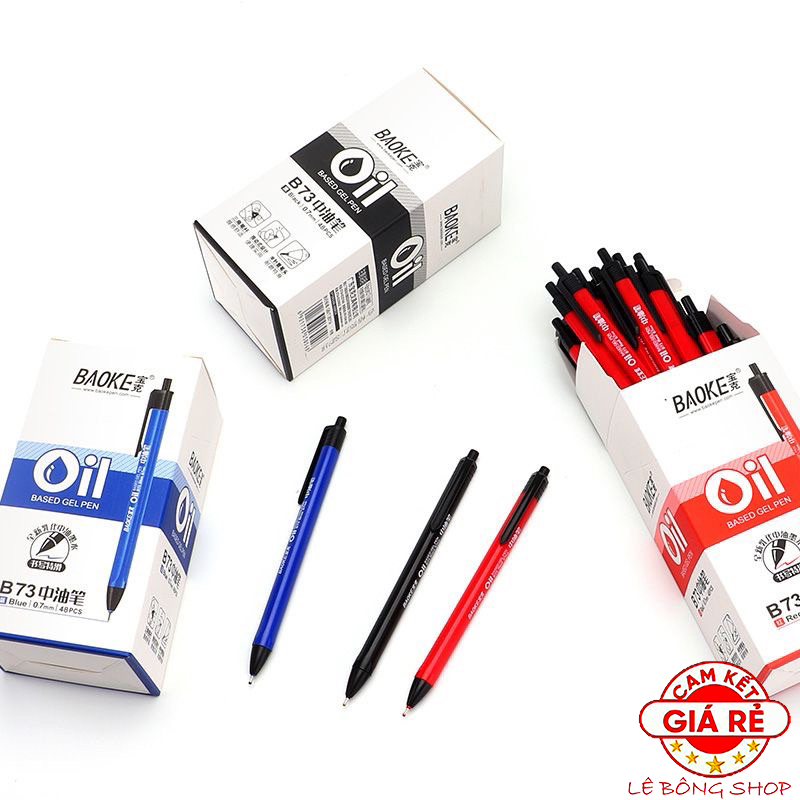 Bút Bi Baoke B73 0.7mm Mực Dầu Thân Bút Tam Giác