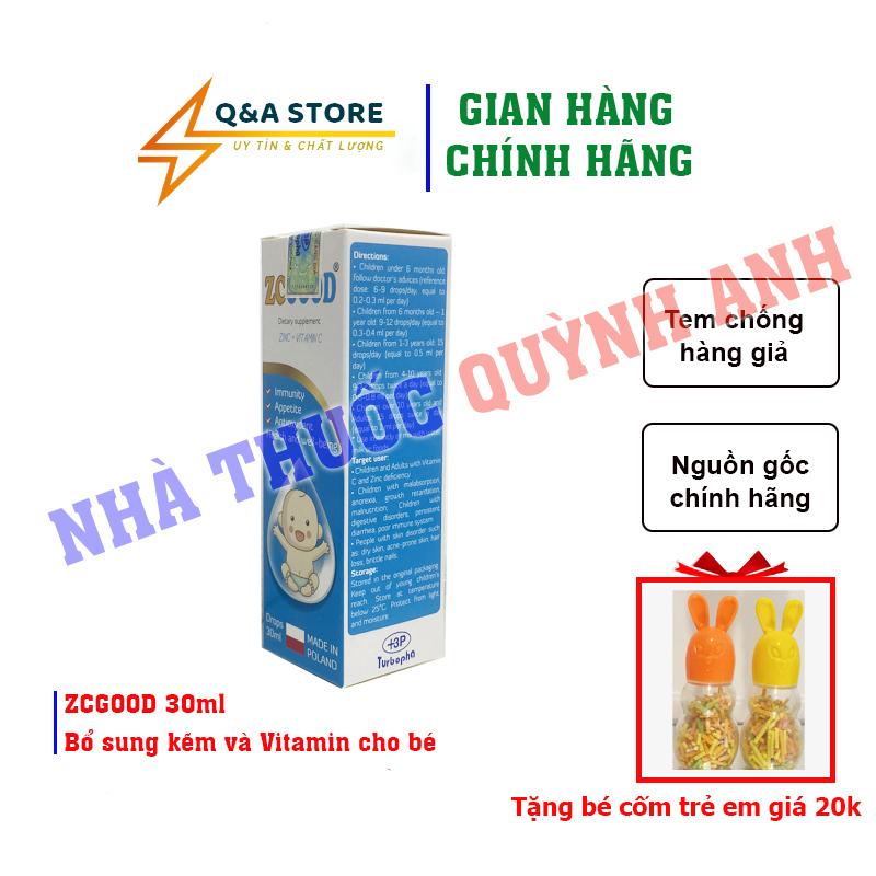 ZCGOOD 30ml Bổ sung kẽm và Vitamin