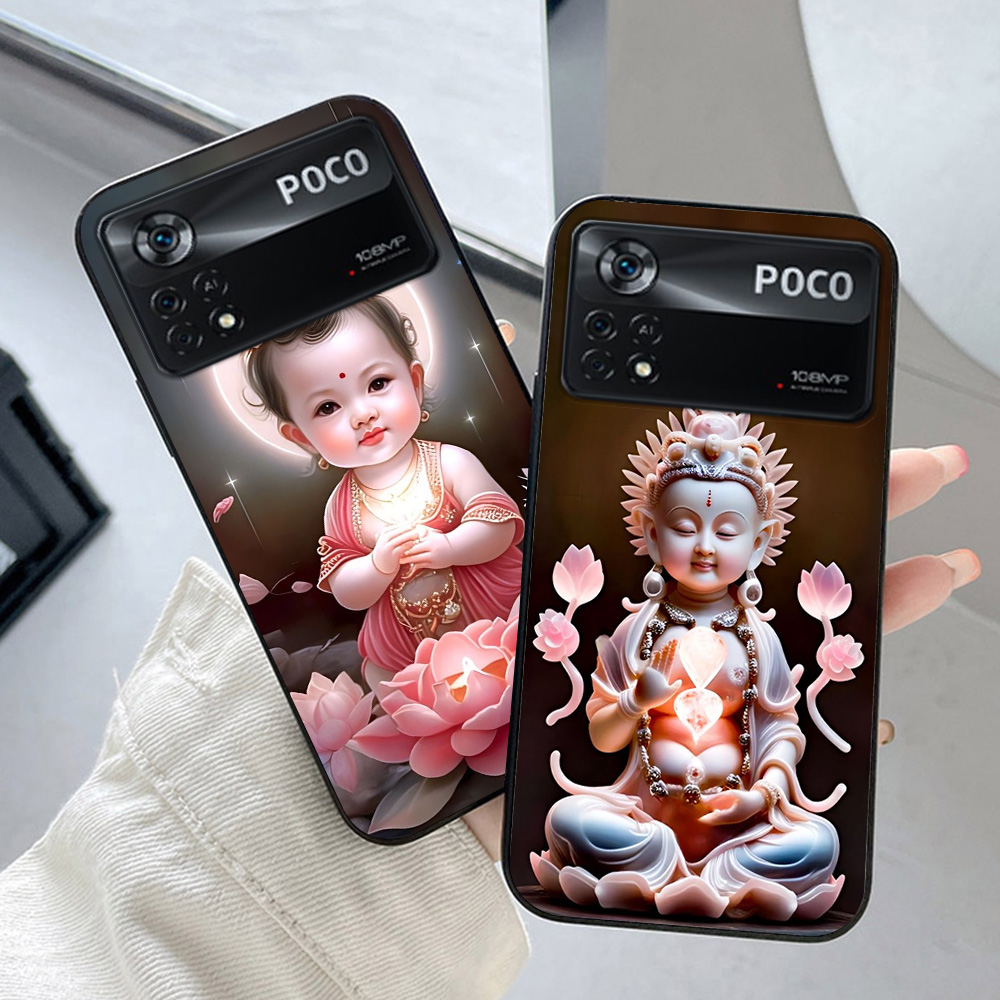 Ốp lưng Xiaomi poco x4 gt / x4 pro bộ hình tiểu sư phụ , tiểu phật gia
