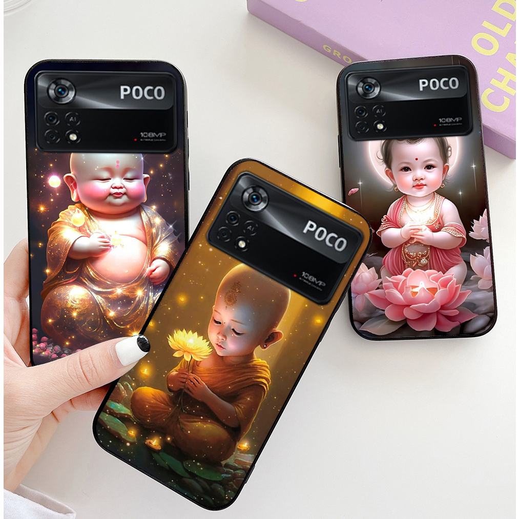 Ốp lưng Xiaomi poco x4 gt / x4 pro bộ hình tiểu sư phụ , tiểu phật gia