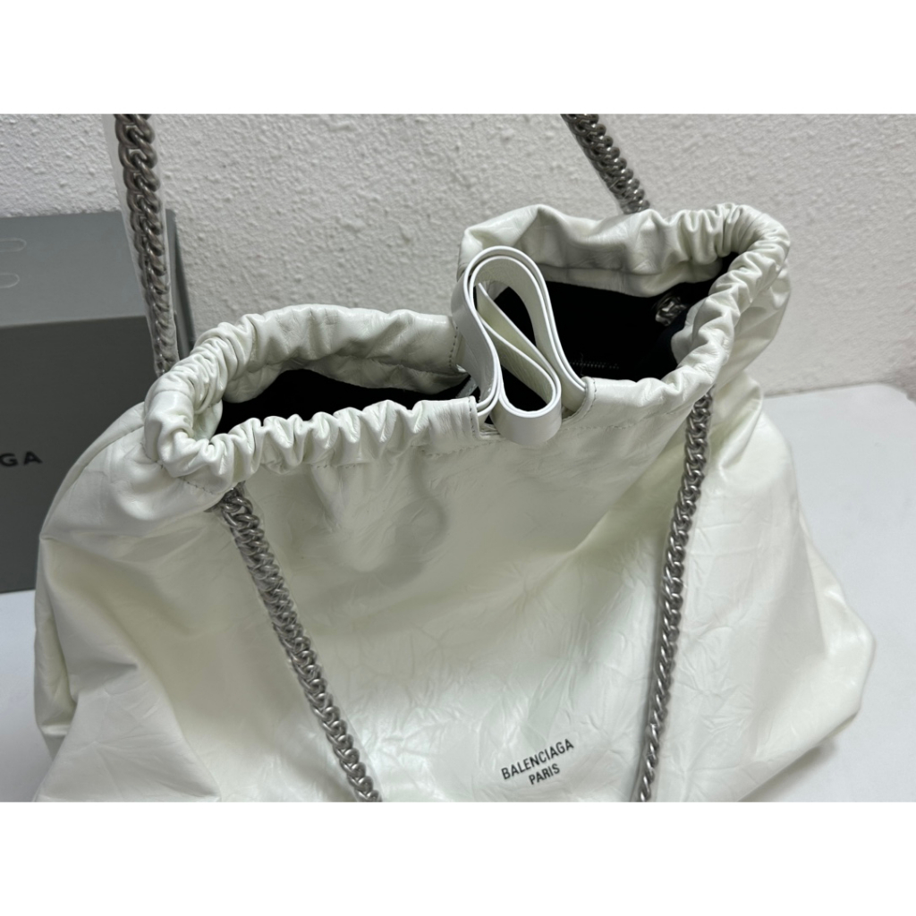Túi xách da thật thời trang cao cấp Balenciaga thiết kế dây rút tiện lợi, kiểu dáng cổ điển, thanh lịch