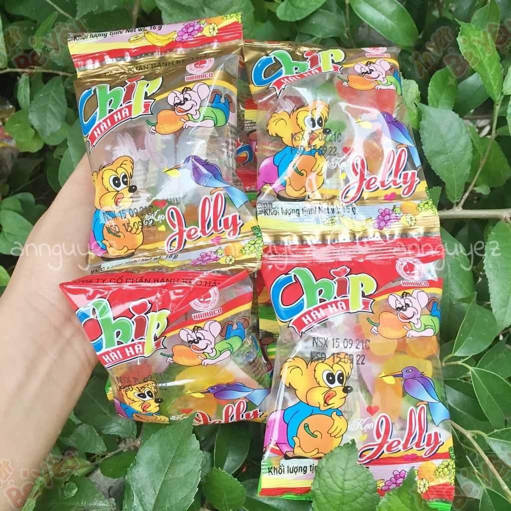10 Gói Kẹo Dẻo Chíp Chíp Hải Hà Hương Trái Cây