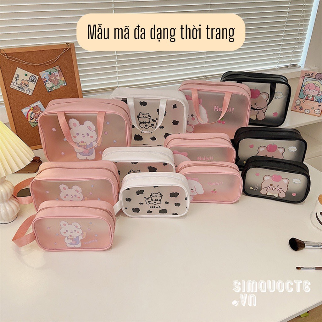 Túi Đựng Mỹ Phẩm /Đồ Trang Điểm Cá Nhân Chống Thấm Nước_Họa Tiết CUTE 🎀