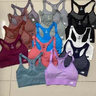 Áo Bra Thể Thao Tập Gym Yoga Chạy bộ NB Hàng Xuất Xịn Vải Dệt Kim Co Giãn Nâng Giữ Ngực Tốt