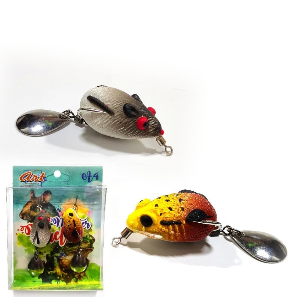 Combo 2 chuột cóc mini Art - Mồi câu cá lóc