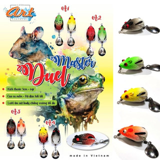 Combo 2 chuột cóc mini Art - Mồi câu cá lóc