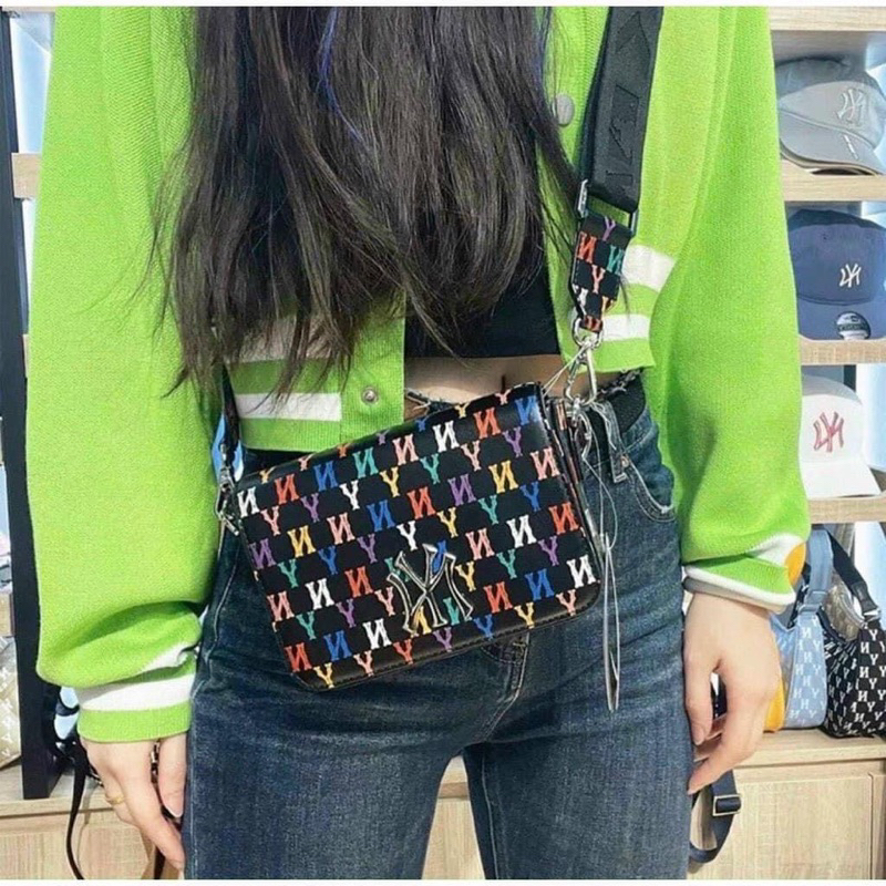 Túi da cầu vồng MLB