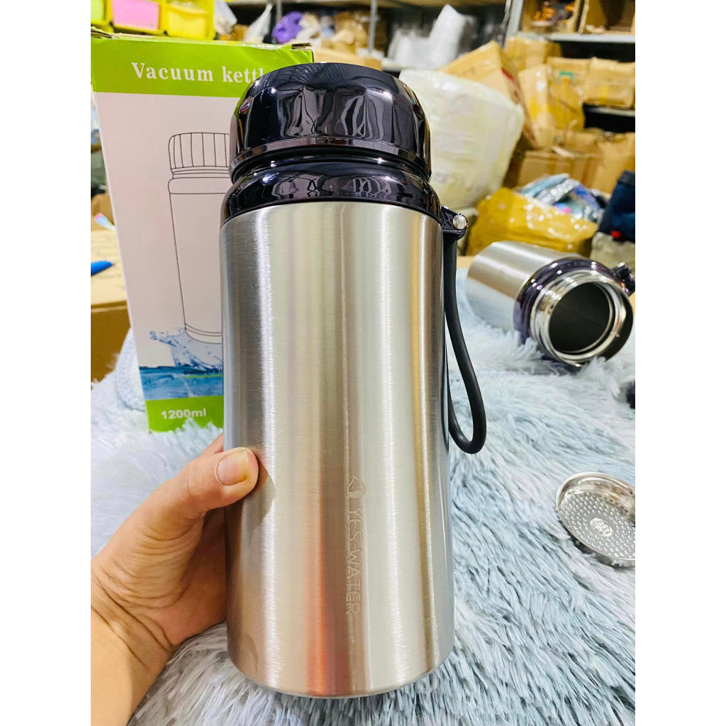 Bình Giữ Nhiệt Nóng Lạnh Inox 304 Cao Cấp 1000ml/1200ml