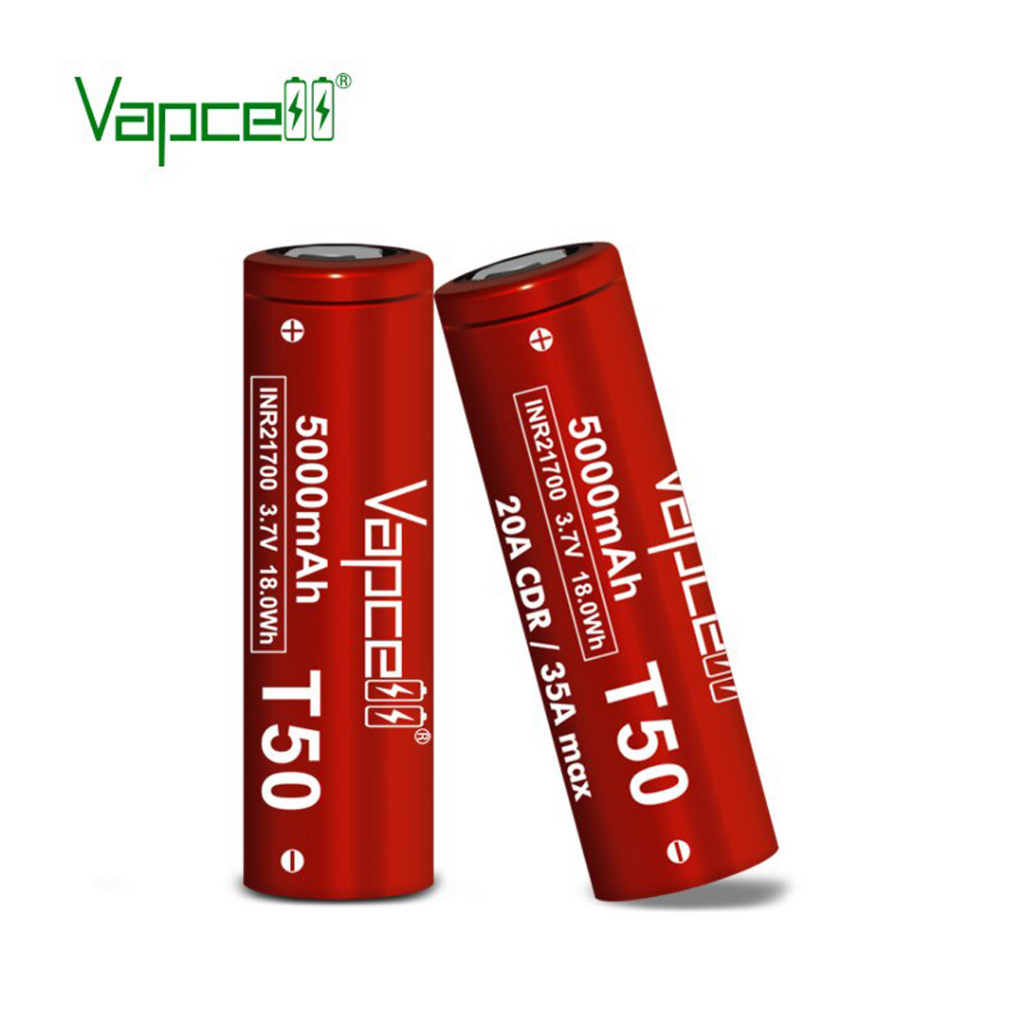 Pin sạc VAPCELL INR21700 T50 dung lượng 5000mAH dòng xả tối đa 35A