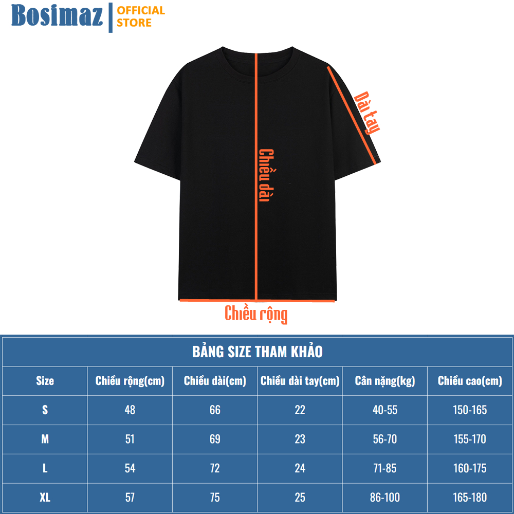 Áo thun Unisex Bosimaz TS116 cổ tròn tay lỡ phom rộng in hình mèo, thun POLY, vải đẹp dày, thoáng mát không xù lông.