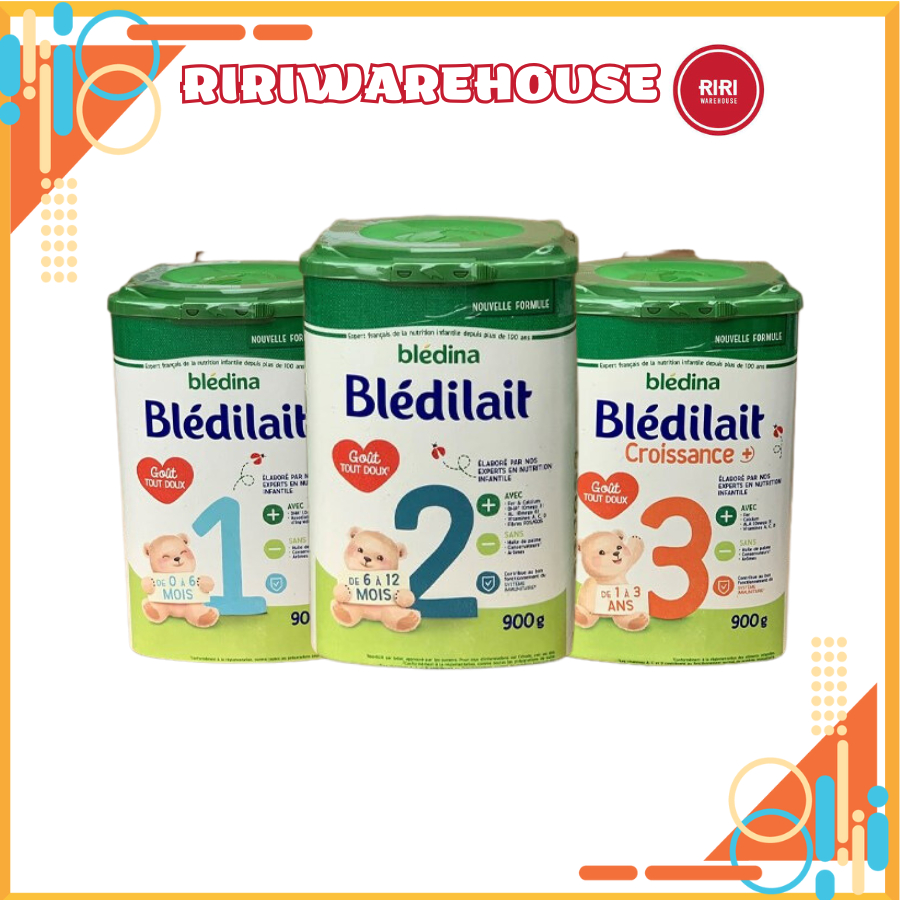 Sữa bột Bledilait Bledina Pháp số 1 2 3 400g / 900g cho bé. Date 2024