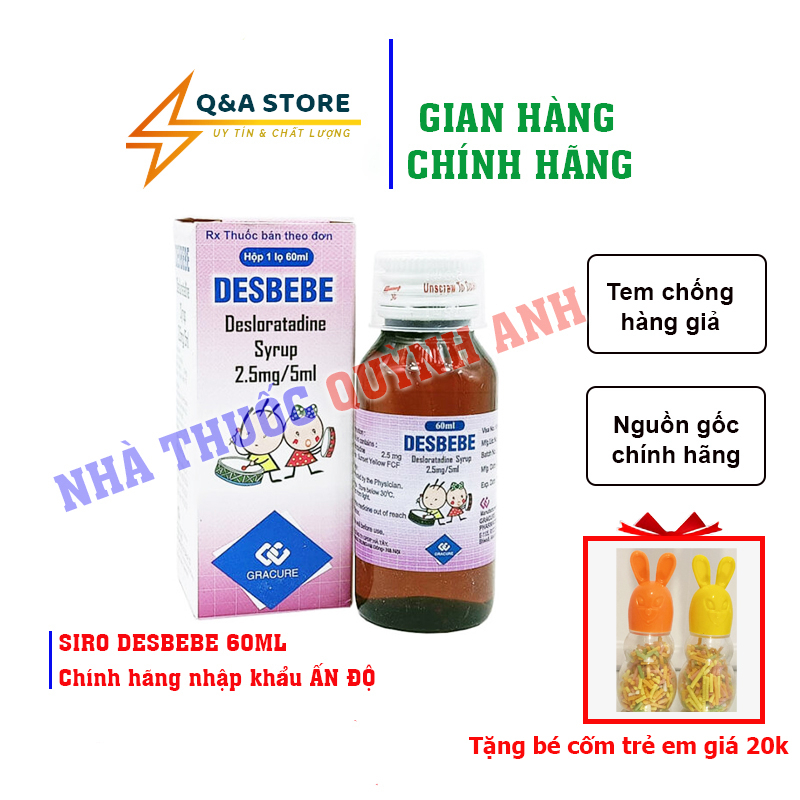SIRO DESBEBE 60ML chính hãng nhập khẩu ẤN ĐỘ