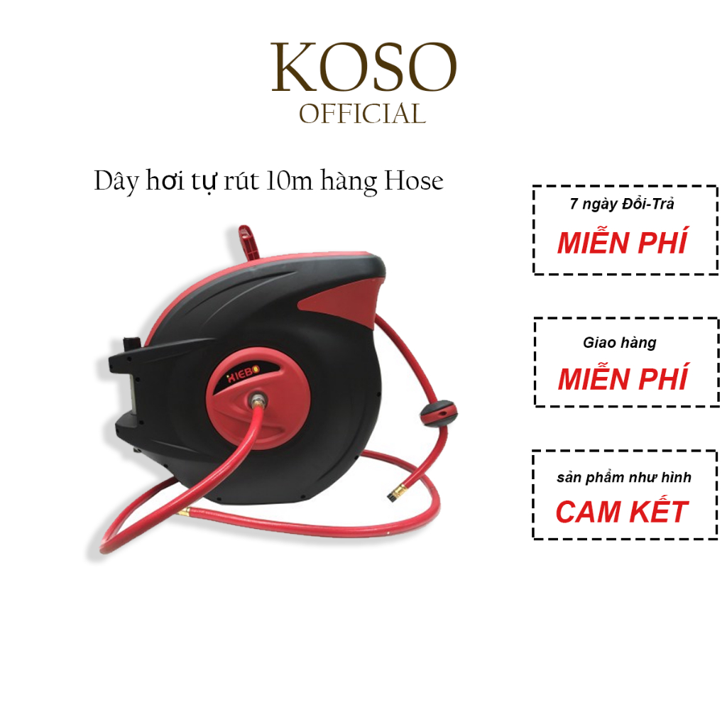 (CHÍNH HÃNG) Dây hơi tự rút hàng Hose chất lượng cao dễ dàng kết nối với các đầu nối 10M
