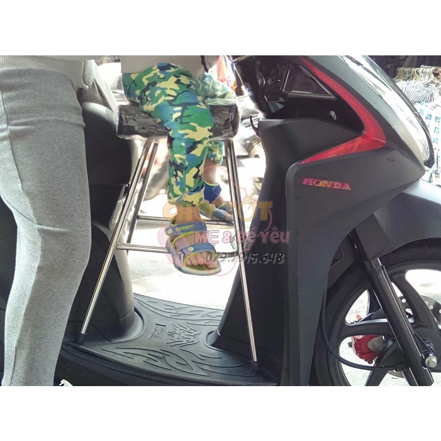 GHẾ NGỒI XE MÁY CHO BÉ INOX CHẮC CHẮN