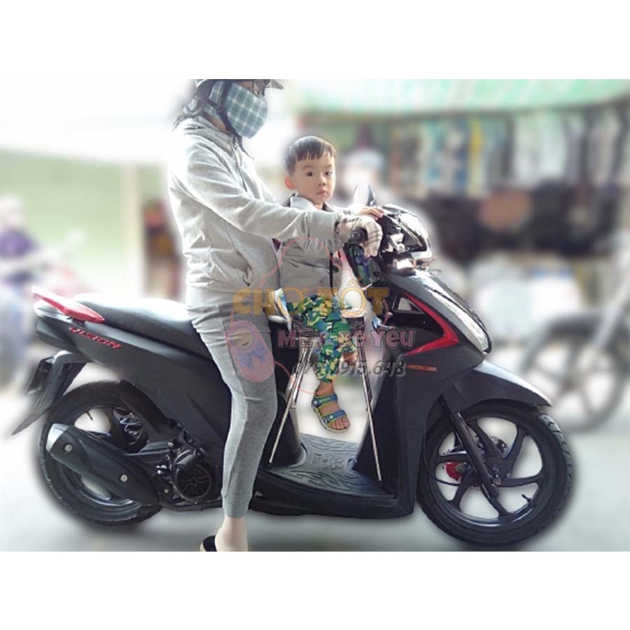 GHẾ NGỒI XE MÁY CHO BÉ INOX CHẮC CHẮN