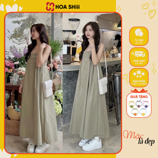 Đầm 2 dây babydoll dáng xoè dài, váy hai dây dễ thương phong cách Hàn Quôc sẵn hàng kèm video