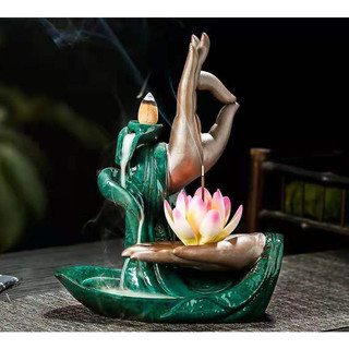 Thác khói trầm hương Phật thủ liên hoa