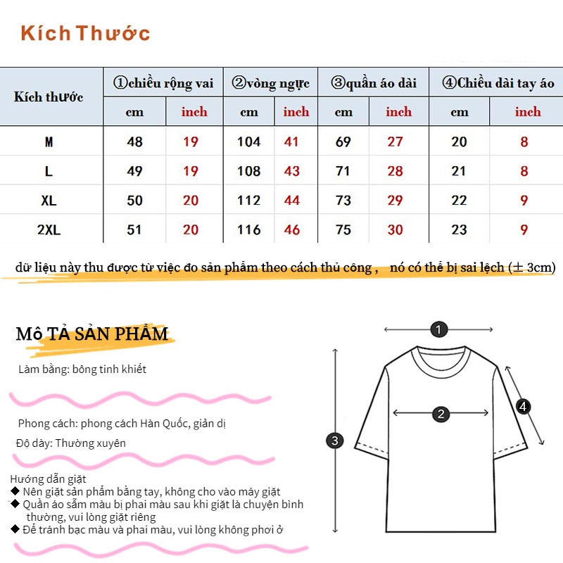 PO FLORET Áo thun unisex rộng Gấu dâu tây in Oversize áo phông nữ 100%Cotton áo phông cổ điển đã giặt