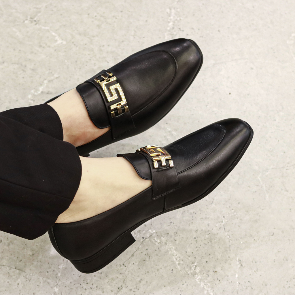 Giày Da Nam Công Sở XOĂN SHOP Da Bò Thật Siêu Đẹp Size 38 Đến 43 Màu Đen - G061