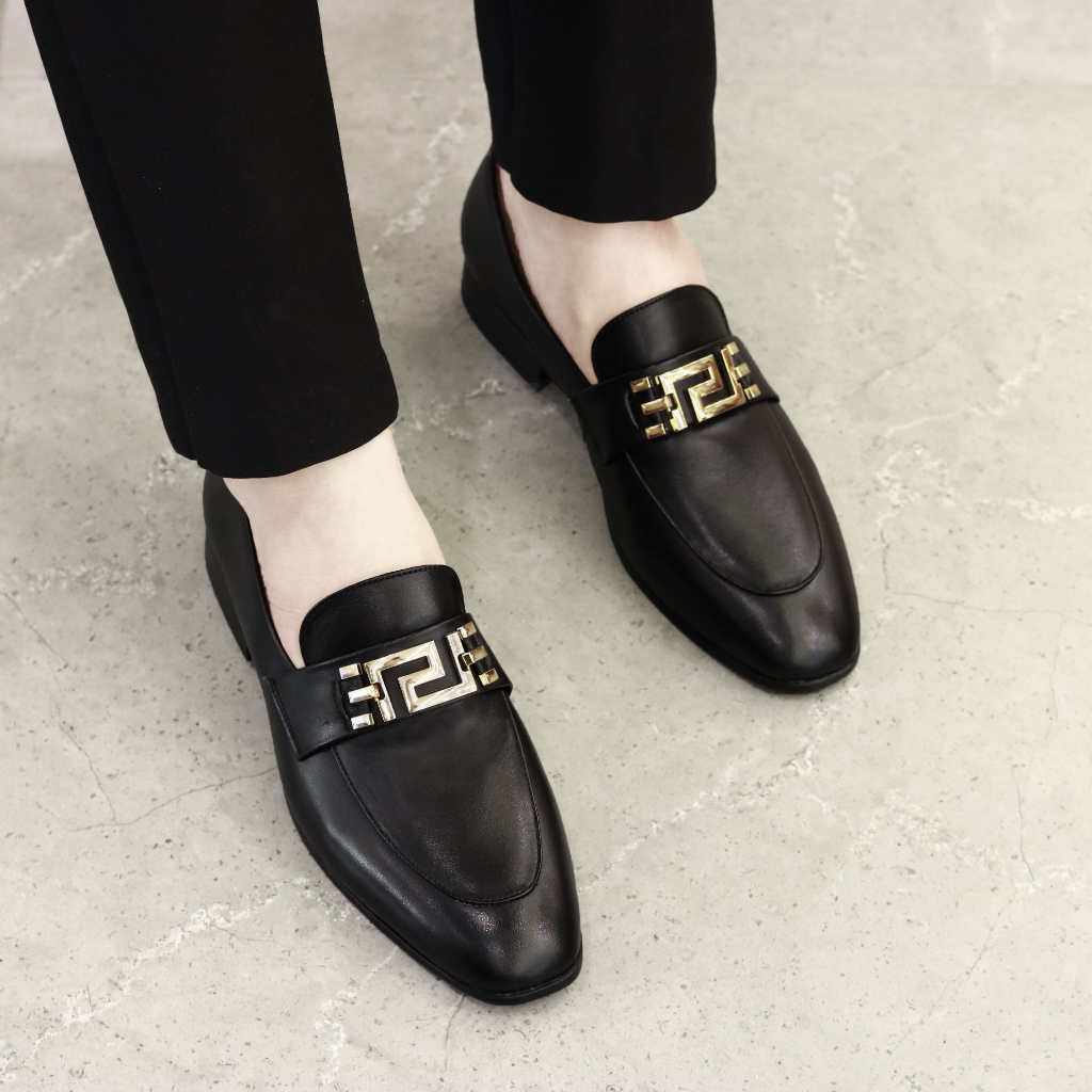 Giày Da Nam Công Sở XOĂN SHOP Da Bò Thật Siêu Đẹp Size 38 Đến 43 Màu Đen - G061