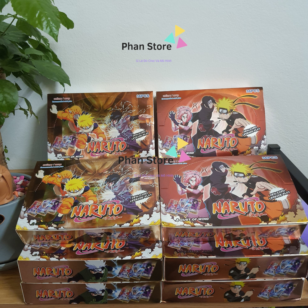 180 Thẻ bài Naruto giá rẻ 36 packs