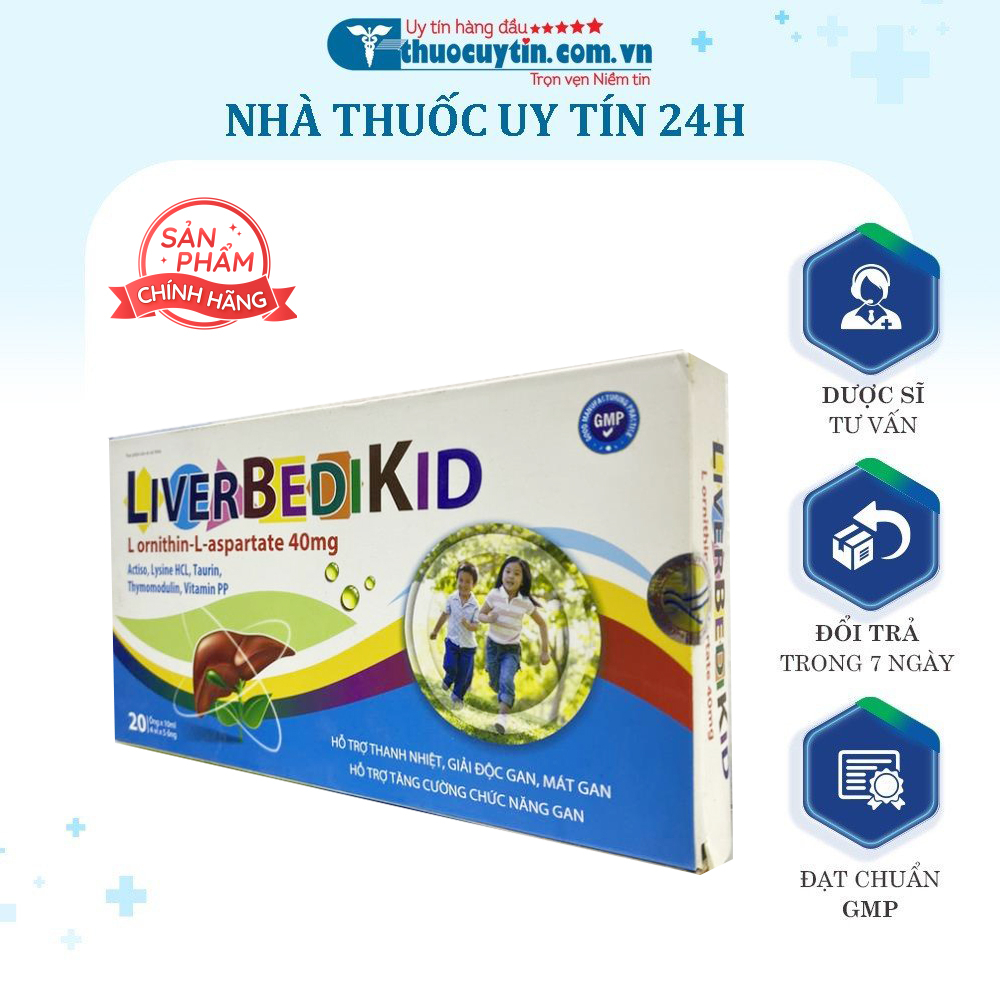 LIVERBEDIKID - HỖ TRỢ THANH NHIỆT GIẢI ĐỘC TĂNG CƯỜNG CHỨC NĂNG GAN