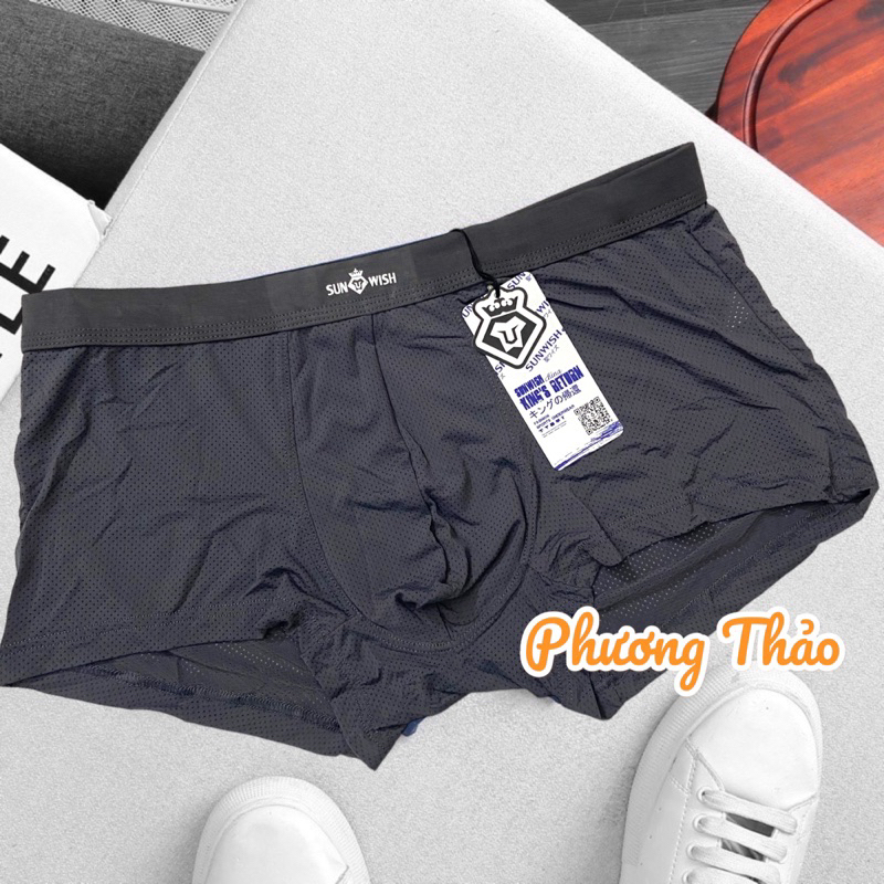 Quần sịp đùi nam cao cấp xuất Nhật thun lạnh thông hơi co giãn đa chiều PT12