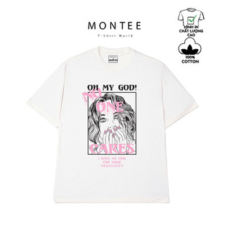 Áo nữ cá tính áo thun đẹp nam nữ áo thun tay lỡ unisex áo form rộng 100% cotton MONTEE MT83