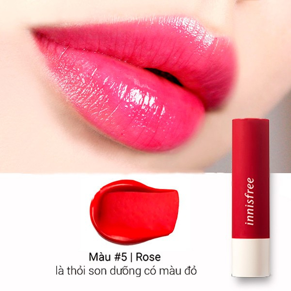 Son dưỡng có màu Innisfree Glow Tint Lip Balm 3.5g màu 05
