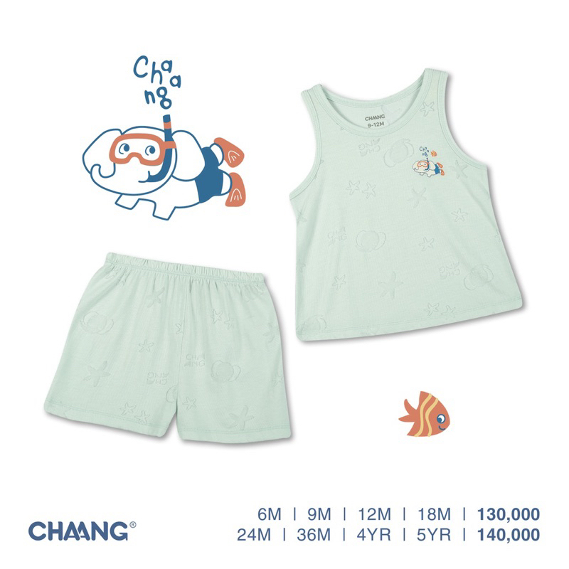 Bộ ba lỗ Chaang dành cho bé từ 9-12m đến 4-5y