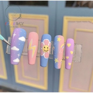 Nail box - Móng u thiết kế : Vẽ bầu trời đêm