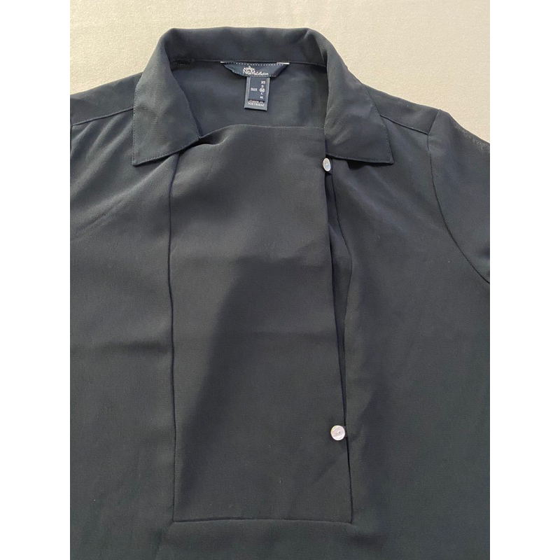 Áo sơ mi voan đen Niino.maxx  - Thanh lý vnxk