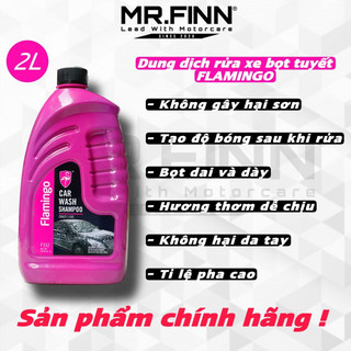 Dung dịch rửa xe Flamingo Car Wash Shampoo 2L - Siêu bọt và làm bóng sơn xe