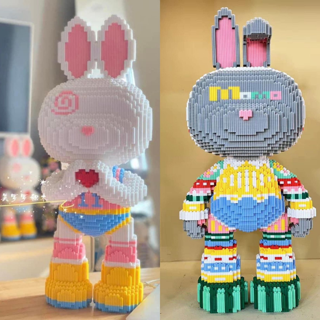 Thỏ MOMO MPIN Cao 55cm & Seri Đồ Chơi Lắp Ghép Mô Hình Stella Rabbit Thỏ Bunny