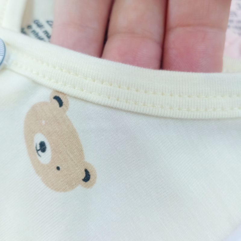 Bộ Sơ Sinh Ngắn Tay Cài Lệch Chất thun lạnh Siêu Mềm Mịn và Mát Cho Bé Trai Bé Gái