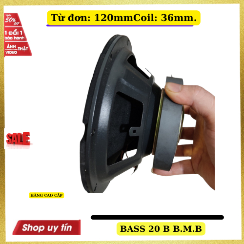 Loa bass 20 BMB  từ 125 công suất 200w gân mút chất lượng cao- giá 1 loa