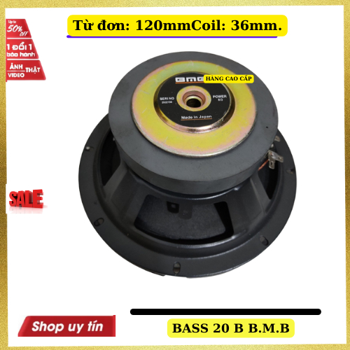 Loa bass 20 BMB  từ 125 công suất 200w gân mút chất lượng cao- giá 1 loa