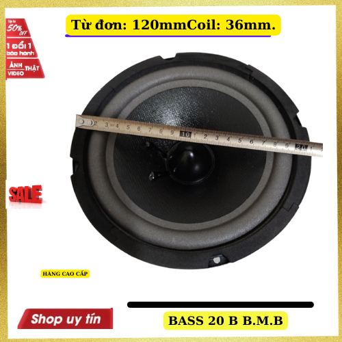 Loa bass 20 BMB  từ 125 công suất 200w gân mút chất lượng cao- giá 1 loa