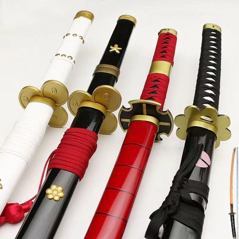 ( Lưỡi Gỗ Dài 1 Mét ) Đạo cụ Cosplay mô hình kiếm gỗ zoro roronoa shusui onepiece, katana kimetsu no yaiba